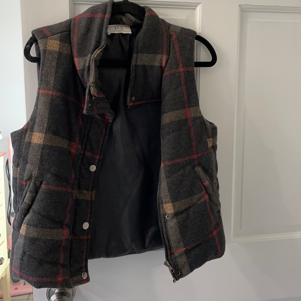 plaid vest